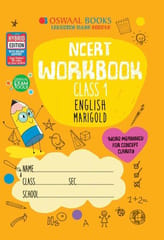 Oswaal NCERT Workbook Class 1 English Marigold Book