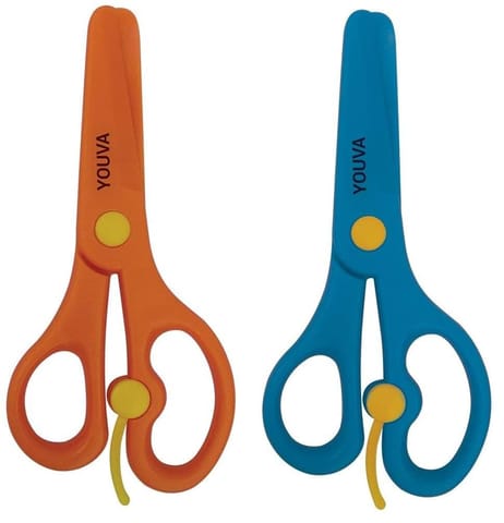 Navneet Youva | Kids Scissors | Pack of 2, Multicolour | 35254
