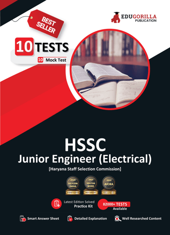 HSSC Junior Engineer Electrical (EE) Book 2023 - Haryana Staff Selection Commission - 10 Full Length Mock Tests (Solved) with Free Access to Online Tests